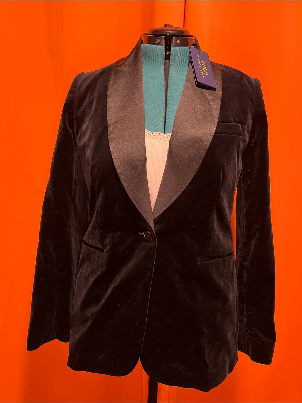 Ralph Lauren Polo velvet tux jacket
